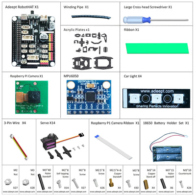 Adeept RaspClaws Spider Robot Kit