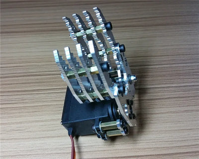 Silver Metal Robot Claw Gripper