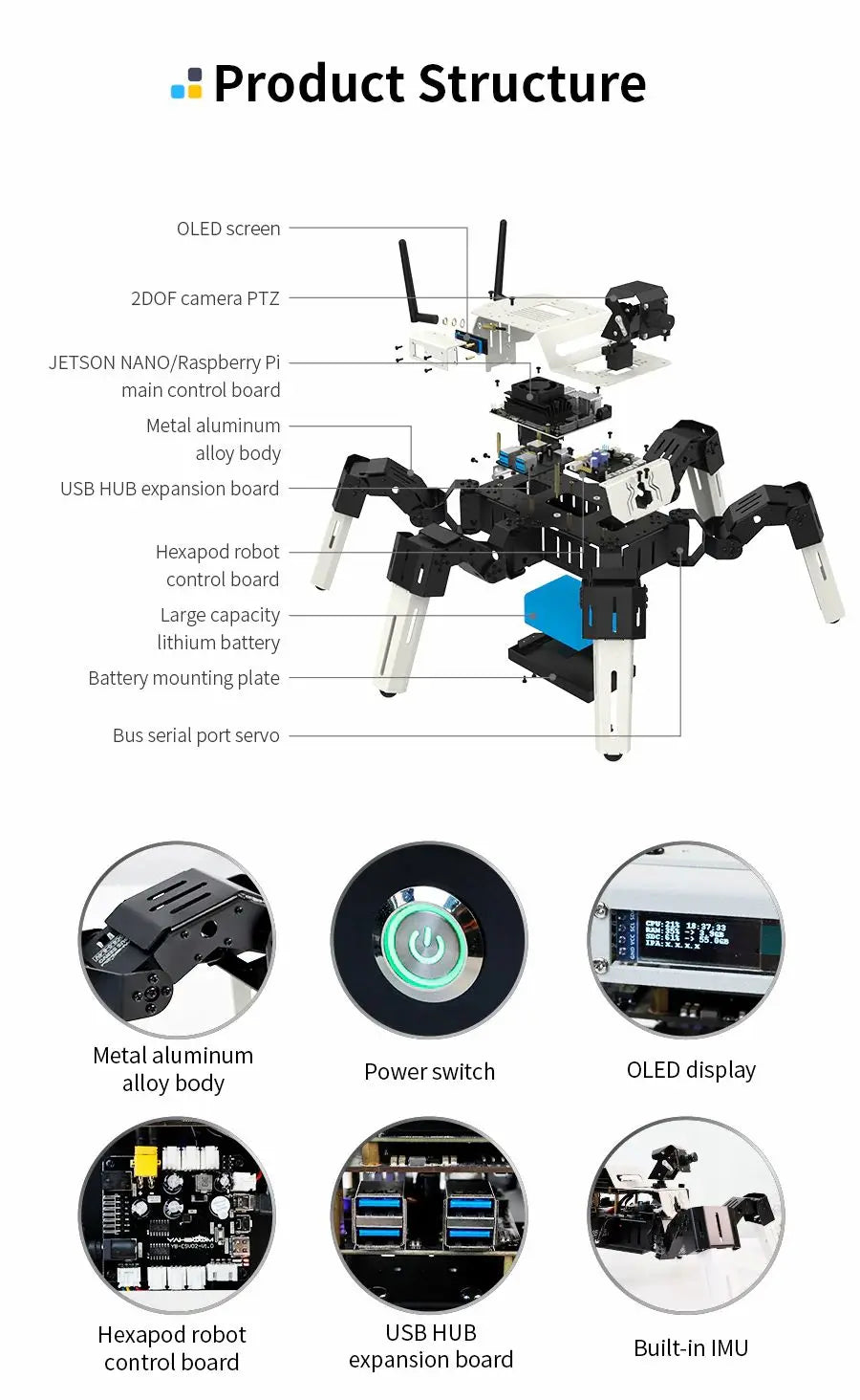 18DOF Muto RS Hexapod Robot