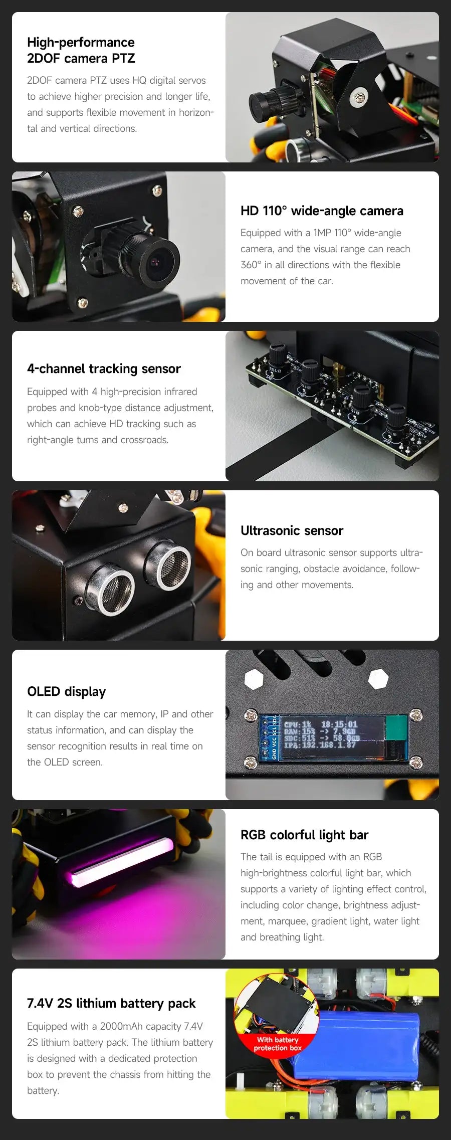 Raspbot V2 AI Mecanum Car Kit