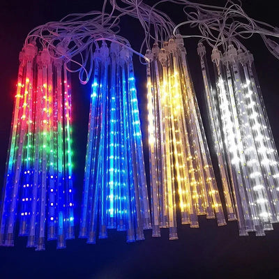 Solar LED Meteor Shower Lights