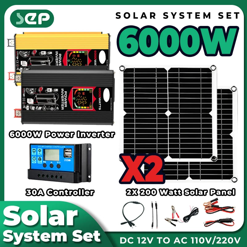 6000W Solar Power Kit