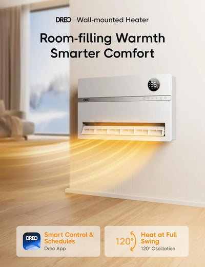 Smart Wall Heater, Electric Space Heater