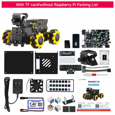 Raspbot V2 AI Mecanum Car Kit