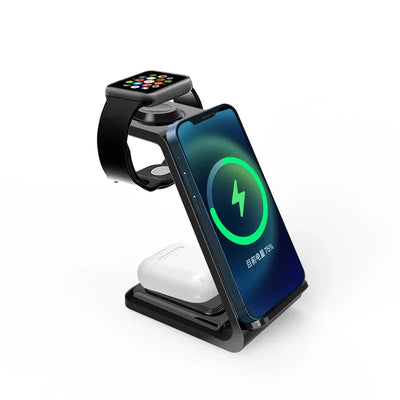 100W 3-in-1 Smartphone Wireless Charger Dock