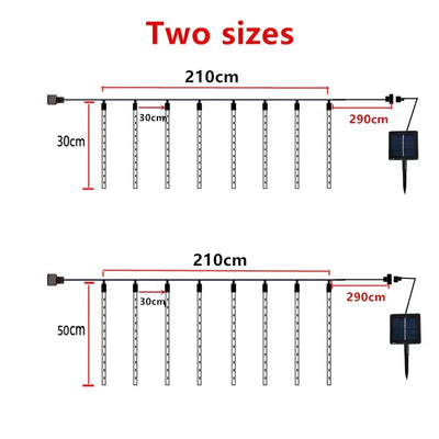 Solar LED Meteor Shower Lights