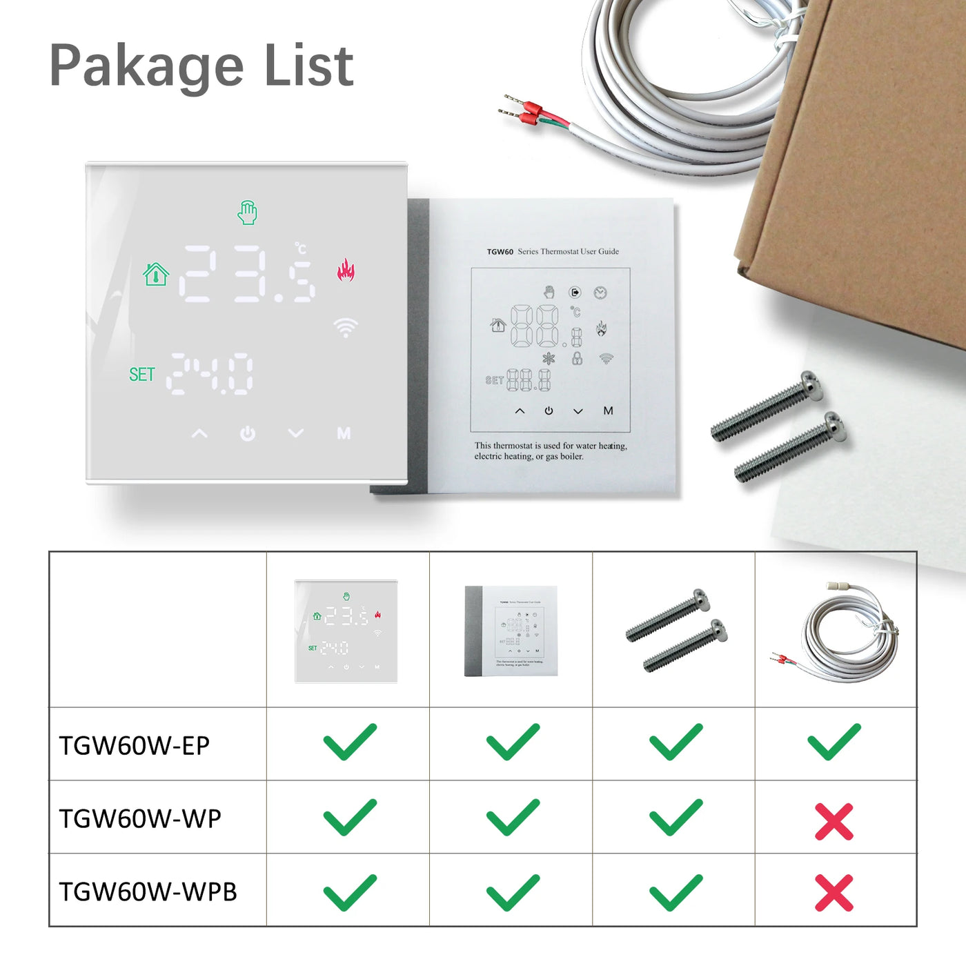 Beok Tuya WiFi Floor Thermostat