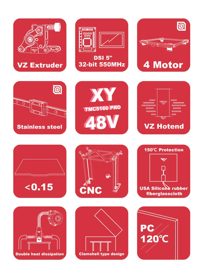 VzBoT 330 Pro 3D Printer