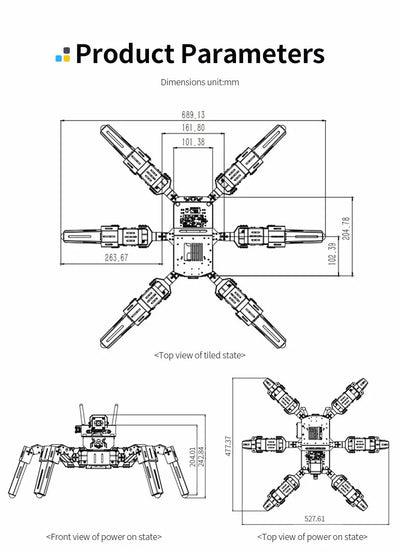 18DOF Muto RS Hexapod Robot