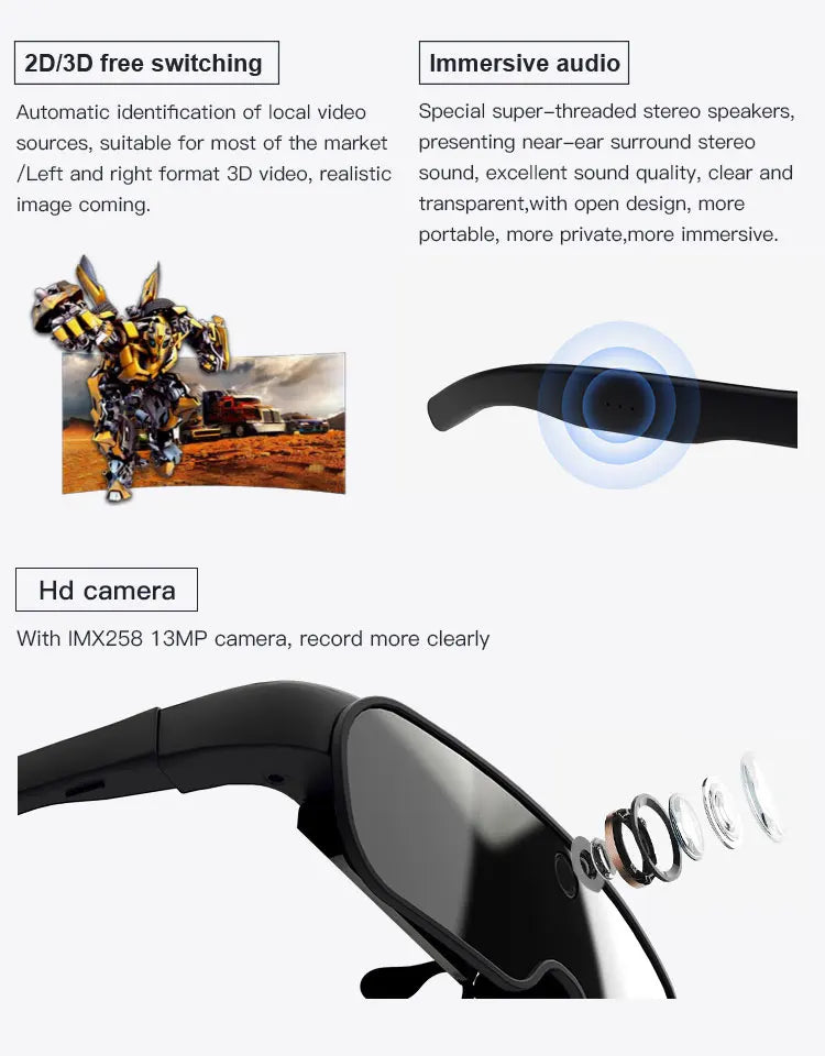 YYHC 3D AR Smart Glasses