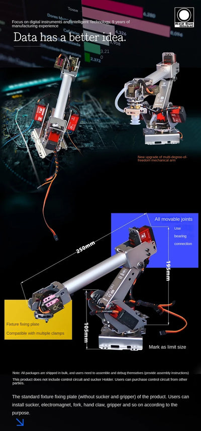 6 DOF Industrial Robot Arm