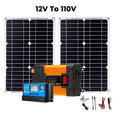 Dual 300W Solar Panel Set