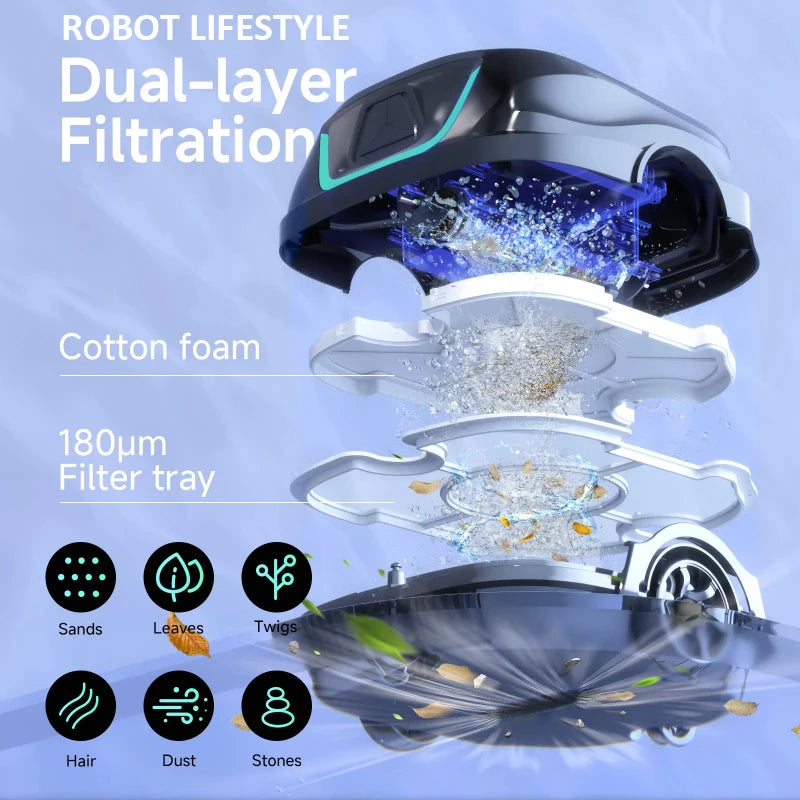 AquaSweep Wireless Pool Cleaner Robot