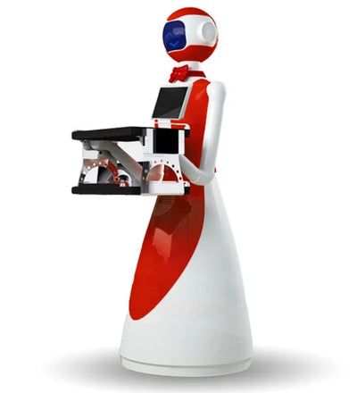 hotel coffee shop smart humanoid food delivery service robot