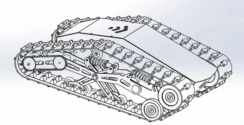 TS5.0 Robotic Heavy-Duty RC Tank