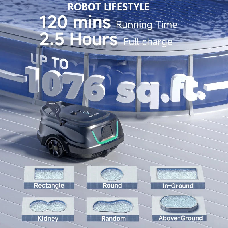 AquaSweep Wireless Pool Cleaner Robot