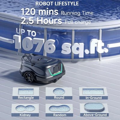 AquaSweep Wireless Pool Cleaner Robot