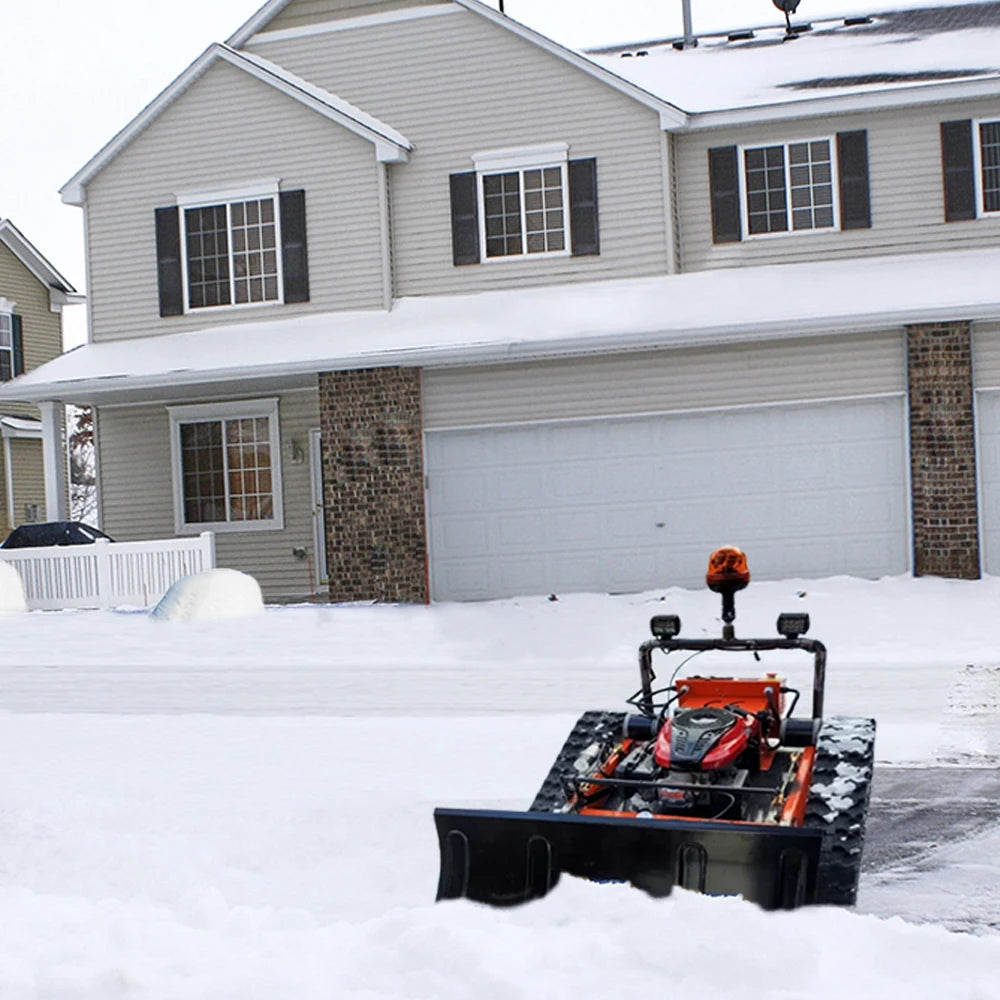 Garden Remote Control Robot Lawn Mower with Snow Plow