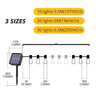 LED Solar String Lights