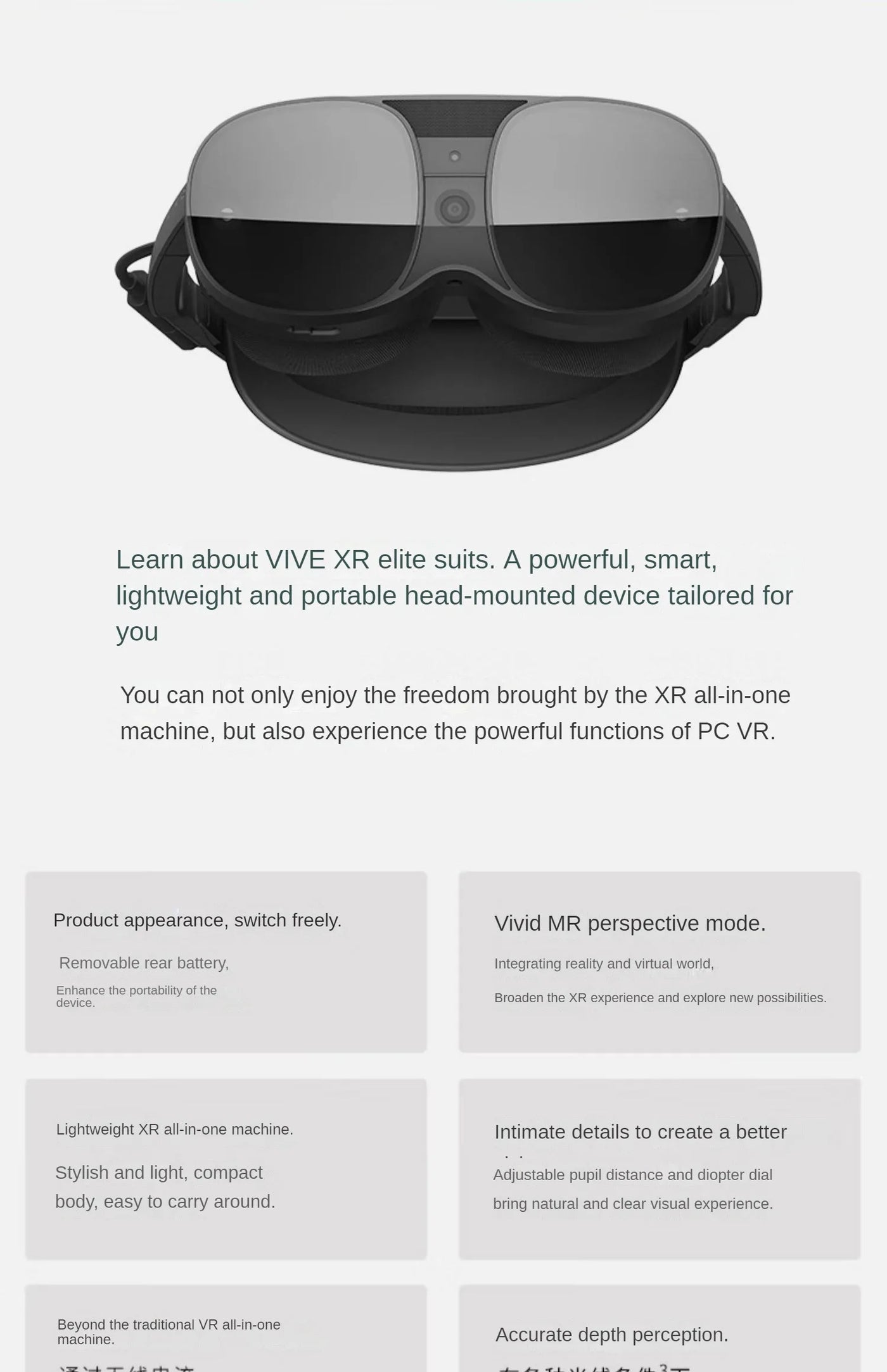 VIVE XR Elite VR Glasses