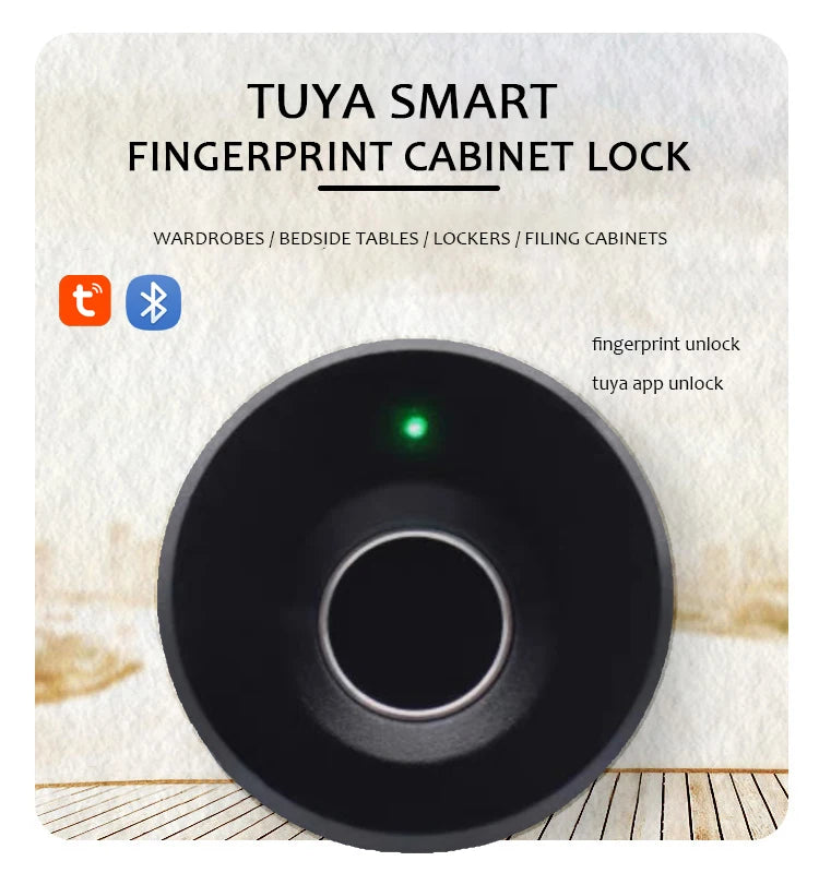 Tuya Smart Fingerprint Drawer Lock