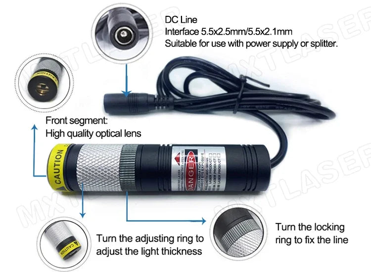 D20x90mm Green Laser Module