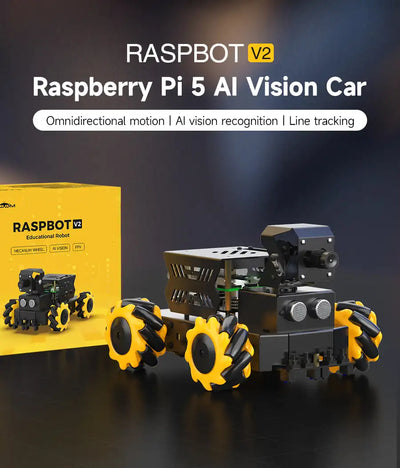 Raspbot V2 AI Mecanum Car Kit