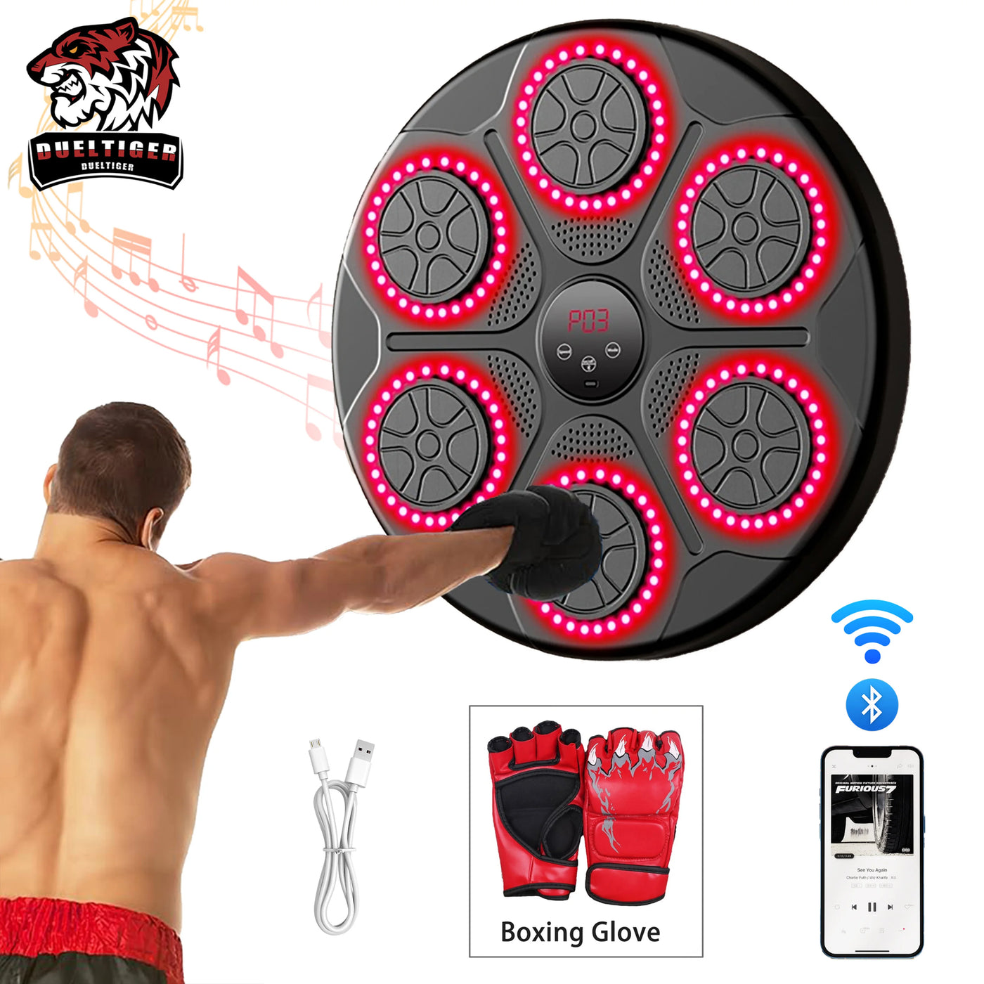 SmartBox Bluetooth Music Boxing Trainer