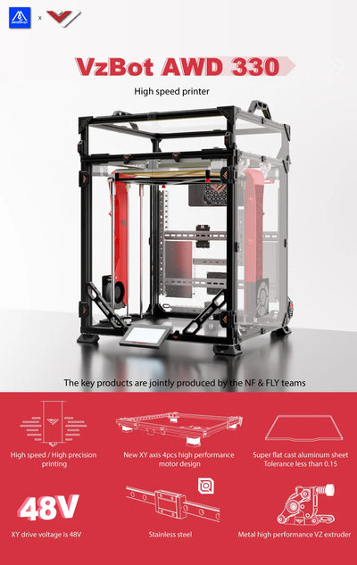 VzBoT 330 Pro 3D Printer