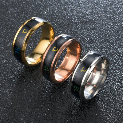 Smart Temperature Stainless Steel Ring