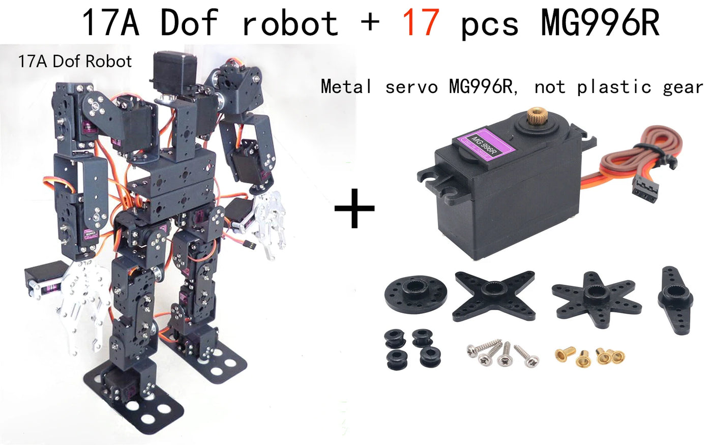 DanceBot 8/17/19 DOF Humanoid Robot Kit