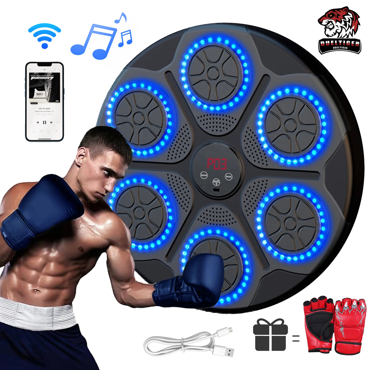 SmartBox Bluetooth Music Boxing Trainer