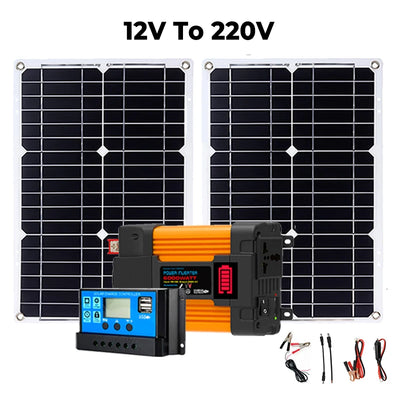 Dual 300W Solar Panel Set