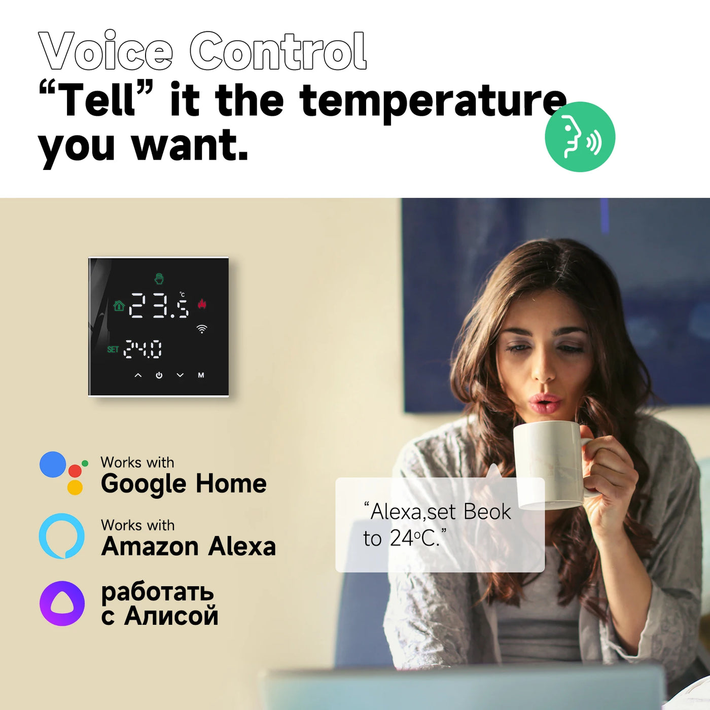 Beok Tuya WiFi Floor Thermostat