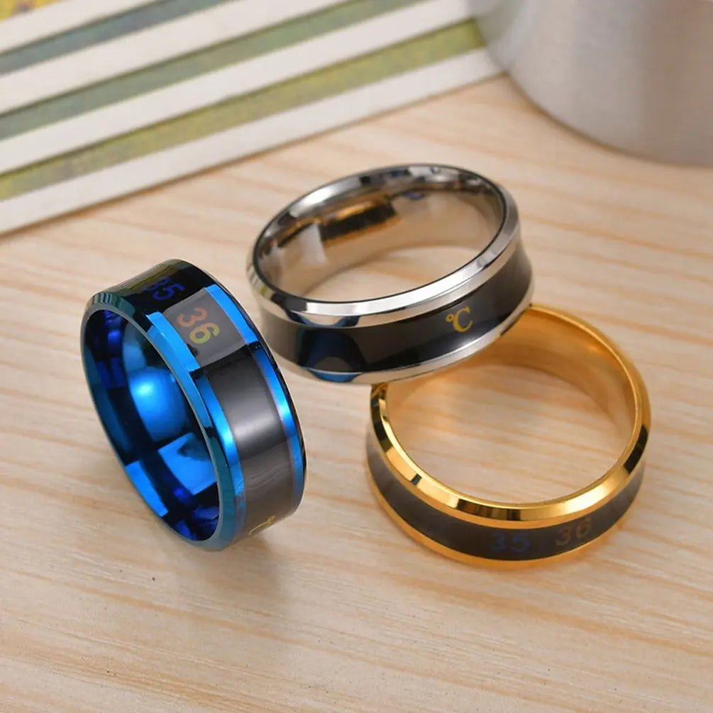 Smart Temperature Stainless Steel Ring