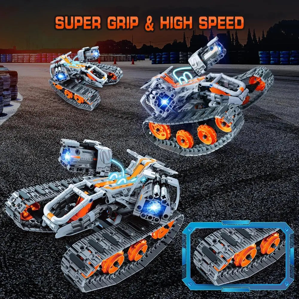 HOGOKIDS 5-in-1 Robot Track Racer