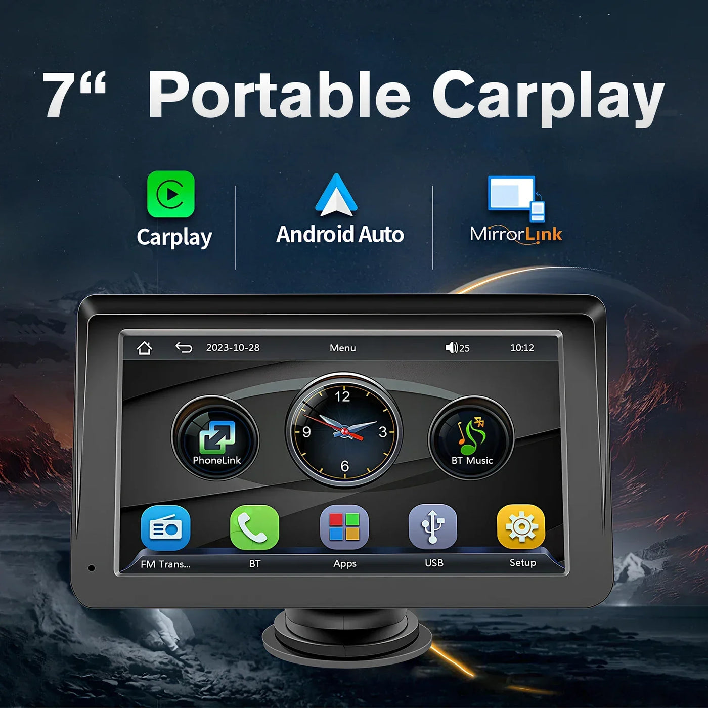 Car Navigation LCD Display Wireless CarPlay