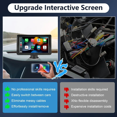 Car Navigation LCD Display Wireless CarPlay