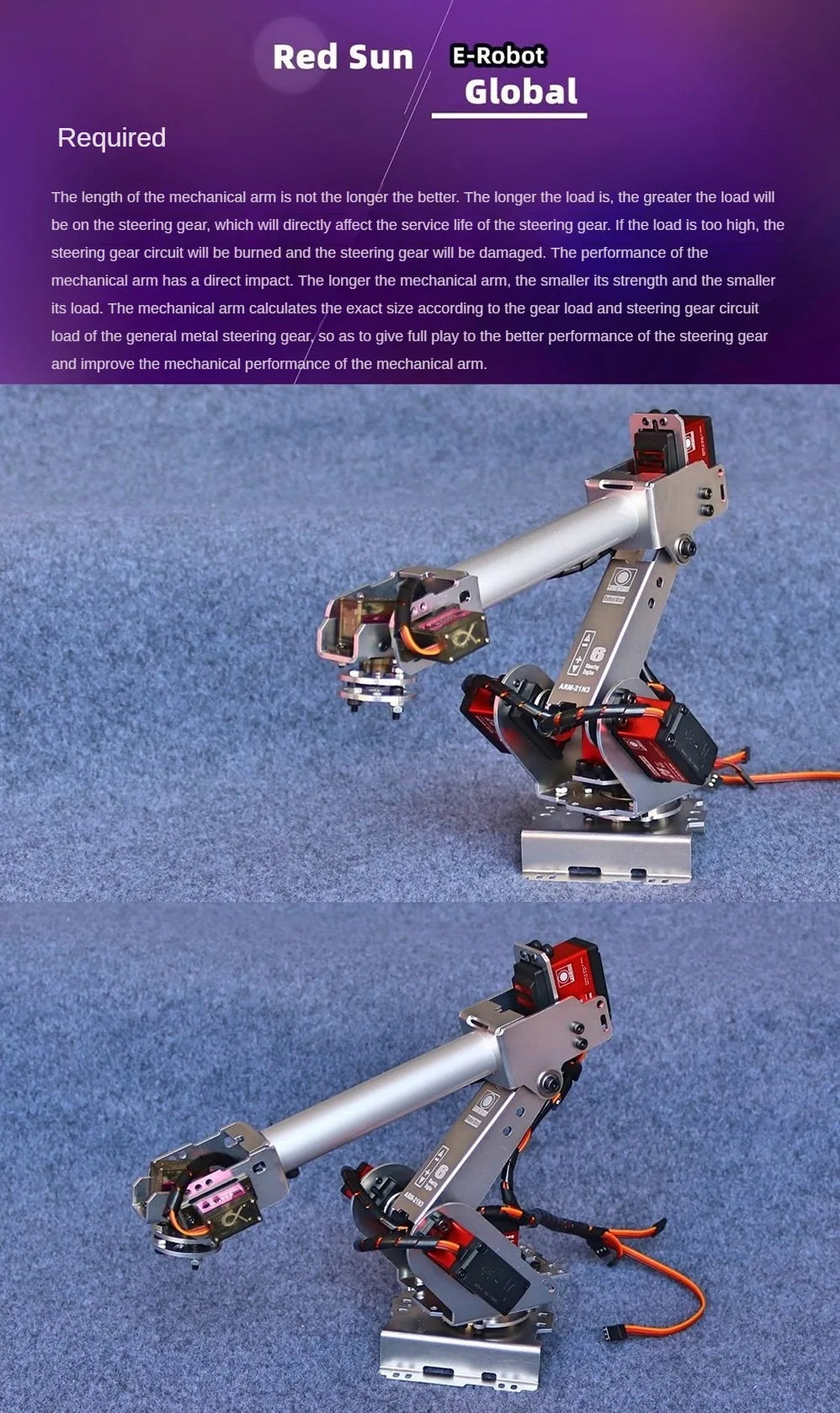 6 DOF Industrial Robot Arm