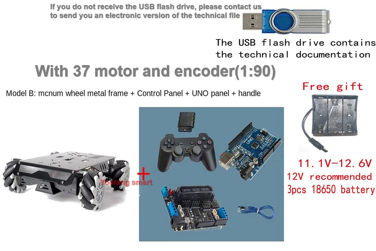 25Kg RC Tank V3 Track Robot Kit