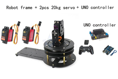 2 DOF Robot Rotating Gimbal Servo Metal Alloy